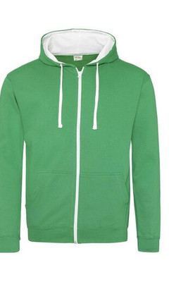 AWDIS JH053 - Hoodie met rits Contrast