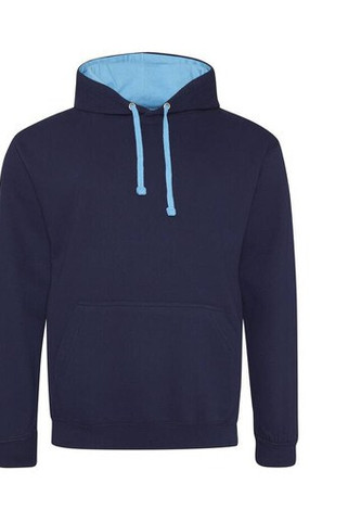 AWDIS JH003 - Urban Contrast Hoodie with Warm Kangaroo Pockets
