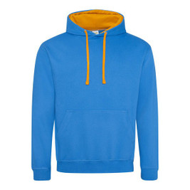 AWDIS JH003 - Felpa con cappuccio a contrasto