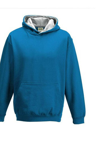 AWDIS JH03J - Childrens sweatshirt with contrasting hood