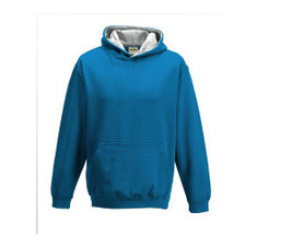 AWDIS JH03J - Sweat enfant capuche contrastée