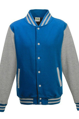 AWDIS JH043 - Comfortabele Baseball Stijl Sweatshirt Met Contrasterende Mouwen