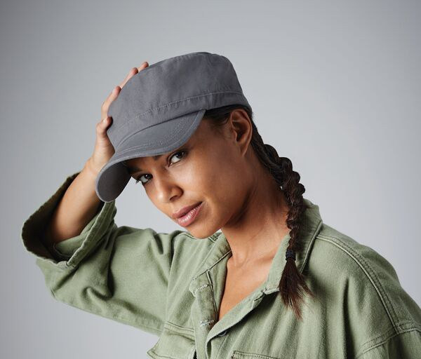 Beechfield BF034 - Beechfield Vintage Style Heavy Cotton Military Cap