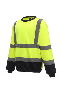 Yoko YK510 - Sweatshirt med rund hals og høj synlighed