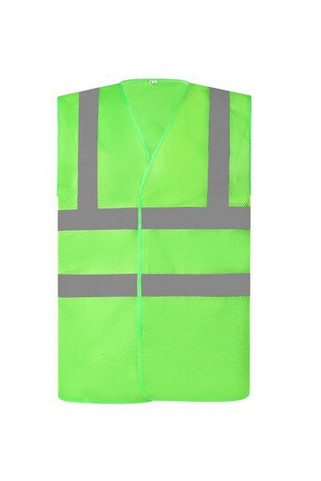 Yoko YK120 - High Visibility Breathable Mesh Safety Jacket