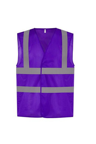 Yoko YK120 - High Visibility Breathable Mesh Safety Jacket