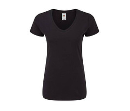 Fruit of the Loom SC155 - Frauen V-Ausschnitt T-Shirt