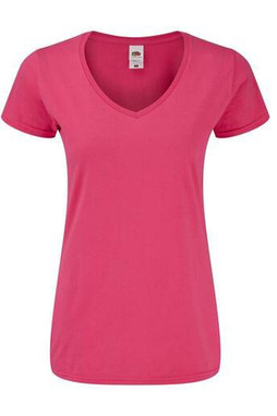 FRUIT OF THE LOOM SC155 - T-shirt Femme Col V Mode Fruit of the Loom