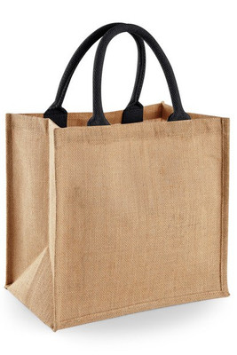 Westford Mill WM413 - Eco-Friendly Jute Tote with Cotton Handles