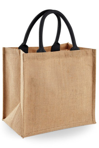 Westford Mill WM413 - Eco-Friendly Jute Tote with Cotton Handles