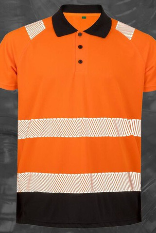 Result RS501X - High visibility polo shirt in recycled polyester