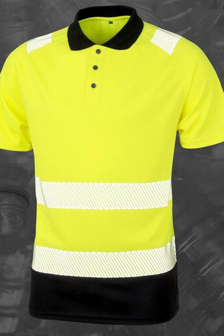 Result RS501X - High visibility polo shirt in recycled polyester