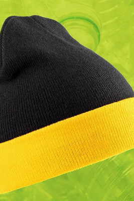 Result RC930X - Gorro acrílico reciclado com aba de contraste