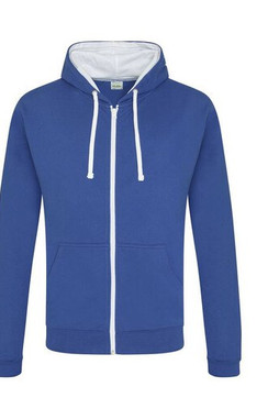 AWDIS JH053 - Contrast zipped hoodie