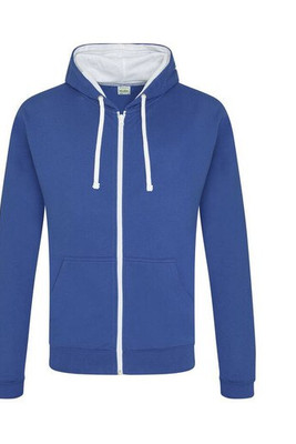 AWDIS JH053 - Hoodie met rits Contrast