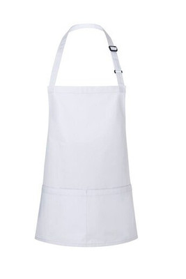 Karlowsky KYBLS6 - Basic Short Bib Apron with Buckle and Pocket