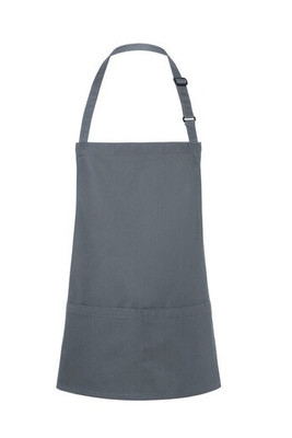 Karlowsky KYBLS6 - Basic Short Bib Forklæde Med Spænde Og Lomme