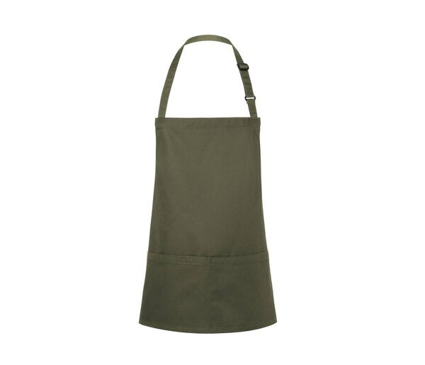 Karlowsky KYBLS6 - Basic Short Bib Apron with Buckle and Pocket