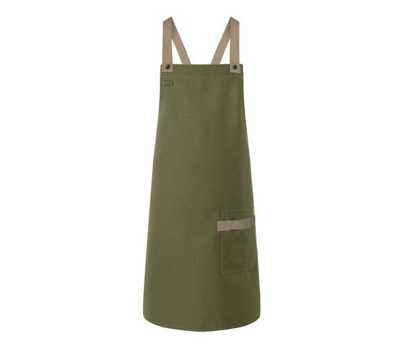 Karlowsky KYLS38 - Urban-Look Bib Apron With Cross Straps And Pocket