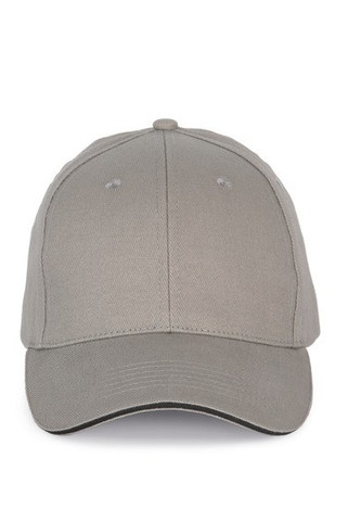 K-up KP185 - Cap with contrasting sandwich visor - 6 panels