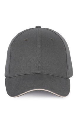 K-up KP185 - Cap with contrasting sandwich visor - 6 panels