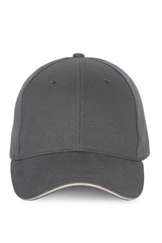 K-up KP185 - Cap with contrasting sandwich visor - 6 panels