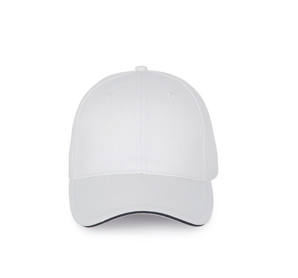 K-up KP191 - Cappellino con visiera sandwich a contrasto - 6 pannelli
