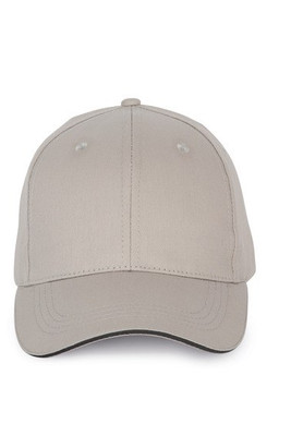 K-up KP191 - Cap with contrasting sandwich visor - 6 panels