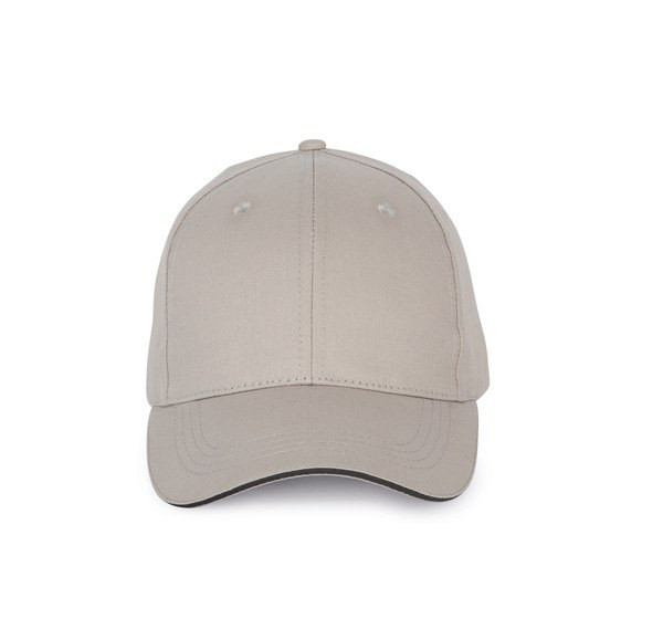 K-up KP191 - Cap with contrasting sandwich visor - 6 panels