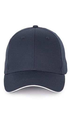 K-up KP191 - Cap with contrasting sandwich visor - 6 panels
