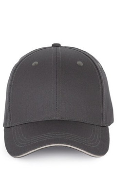 K-up KP191 - Cap with contrasting sandwich visor - 6 panels