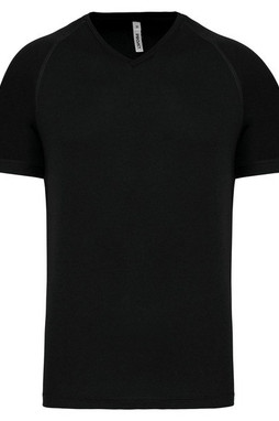 PROACT PA476 - Mens V-neck short-sleeved sports T-shirt