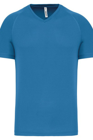 PROACT PA476 - Herren Kurzarm-Sportshirt mit V-Ausschnitt