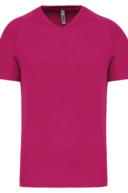 Proact PA476 - Kortärmad sport-T-shirt med V-ringning för män