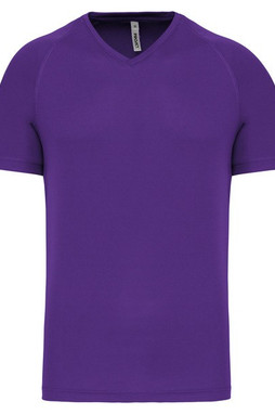 PROACT PA476 - Mens V-neck short-sleeved sports T-shirt