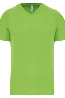 PROACT PA476 - T-shirt de desporto de homem com decote em V de manga curta
