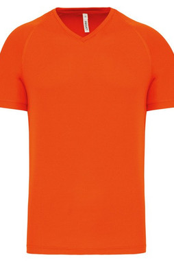 PROACT PA476 - Mens V-neck short-sleeved sports T-shirt