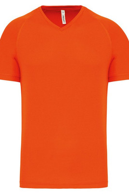 PROACT PA476 - Herren Kurzarm-Sportshirt mit V-Ausschnitt