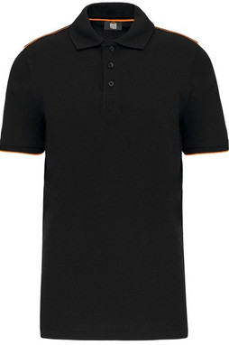 WK. Designed To Work WK270 - Mens short-sleeved contrasting DayToDay polo shirt