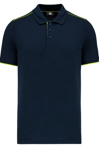 WK. Designed To Work WK270 - Polo contrastant manches courtes homme DayToDay