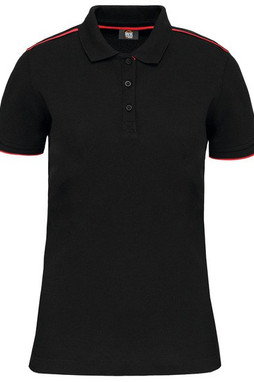WK. Designed To Work WK271 - Kvinders Daytoday kontrast-poloshirt med korte ærmer