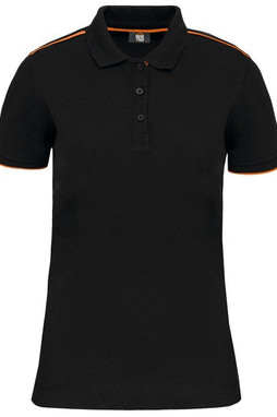 WK. Designed To Work WK271 - Kvinders Daytoday kontrast-poloshirt med korte ærmer