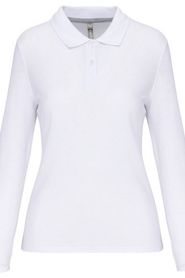 WK. Designed To Work WK277 - Polo Antibacteriano manga larga mujer