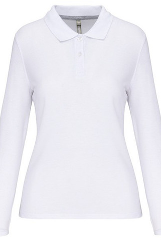 WK. Designed To Work WK277 - Polo Antibacteriano manga larga mujer