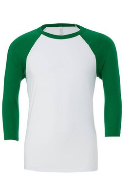 Bella+Canvas BE3200 - 3/4 ärm baseball T-shirt