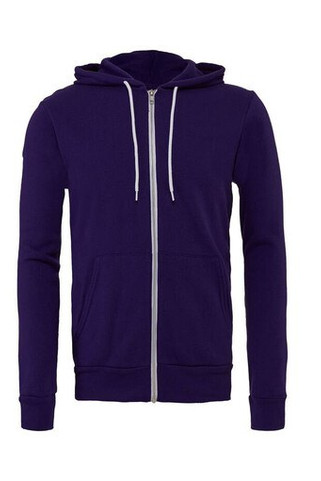 Bella + Canvas BE3739 - Pohodlná Unisex Mikina s Kapucí a Zipem