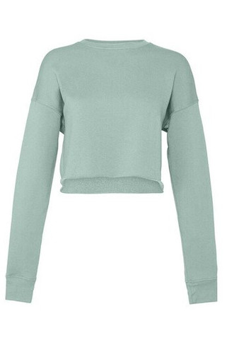 Bella + Canvas BE7503 - Womens short round neck sweatshirt