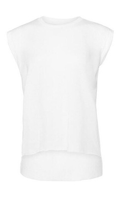 Bella+Canvas BE8804 - T-shirt femme manches roulées