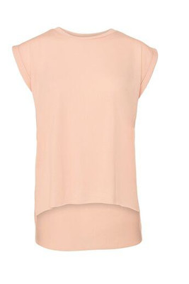 Bella+Canvas BE8804 - Camiseta feminina com mangas enroladas