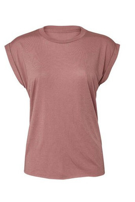 Bella+Canvas BE8804 - Damen T-Shirt mit gerollten Ärmeln